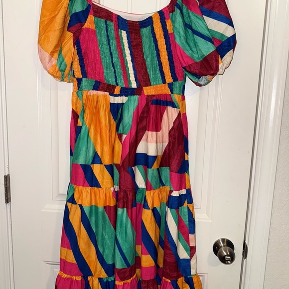 Flying Tomato Yellow and Red Sleeveless Maxi Dress - Picture 5 of 14